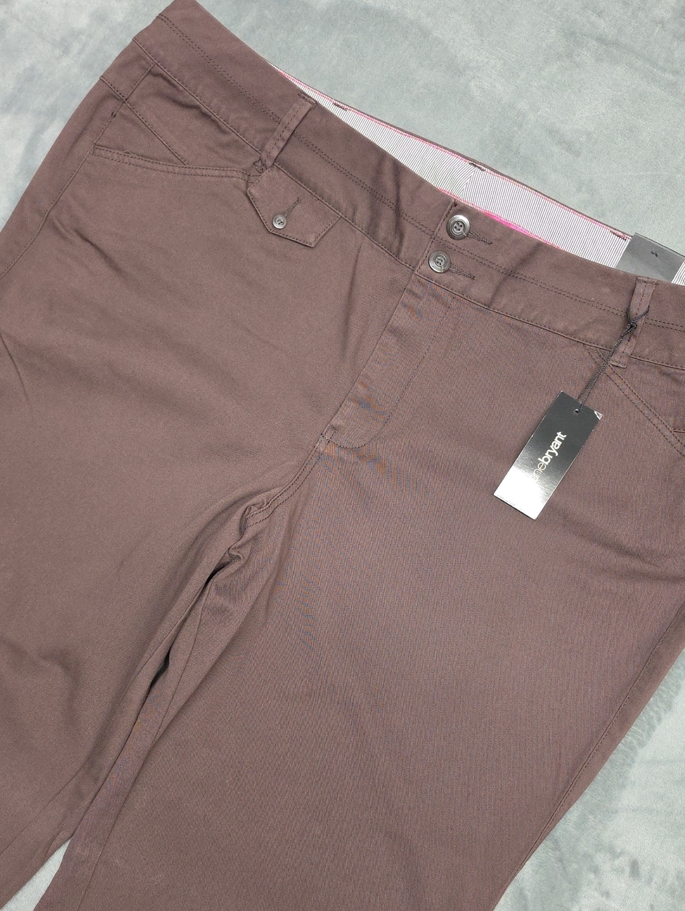 Lane Bryant 26 Brown Chino Flare Pants